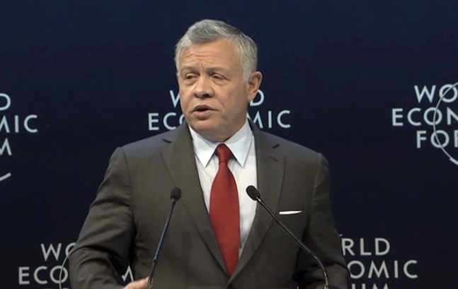 Jordaniens kung Abdullah II. Arkivbild.