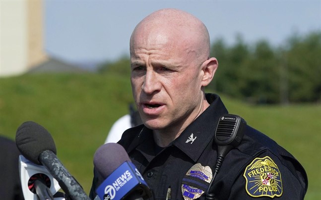 Polischef Jason Lando i Frederick i delstaten Maryland.