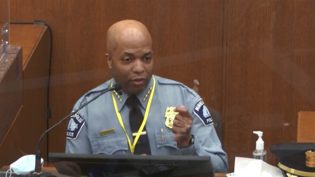 Medaria Arradondo, chef för poliskåren i Minneapolis och tidigare chef till den dråpåtalade polisen Derek Chauvin.