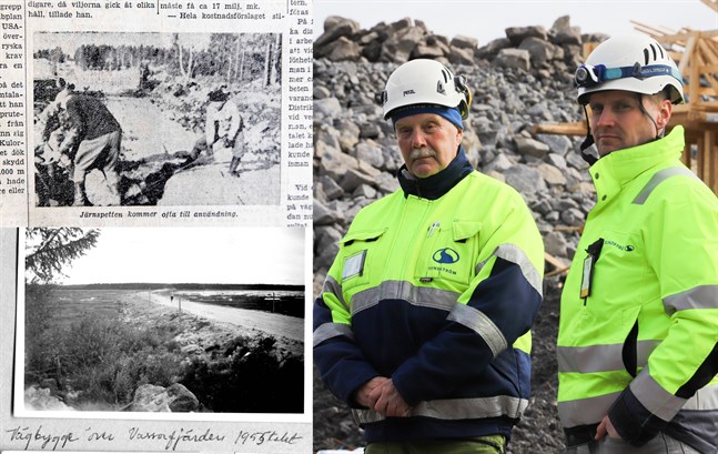 Med en blick i arkivet och ett besök till Sundströms entreprenad i Vassor kan vi försöka jämföra de båda vägbyggena.