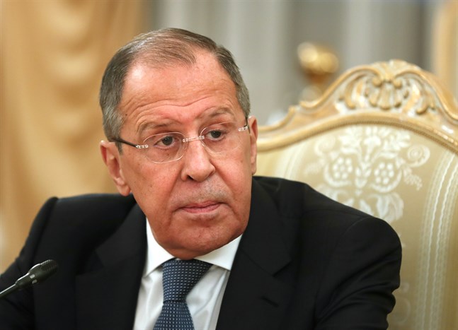 Rysslands utrikesminister Sergej Lavrov meddelar att tio amerikanska diplomater uppmanas lämna Ryssland. Arkivbild.