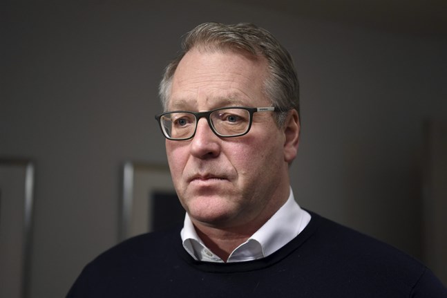 Pappersförbundets ordförande Petri Vanhala.