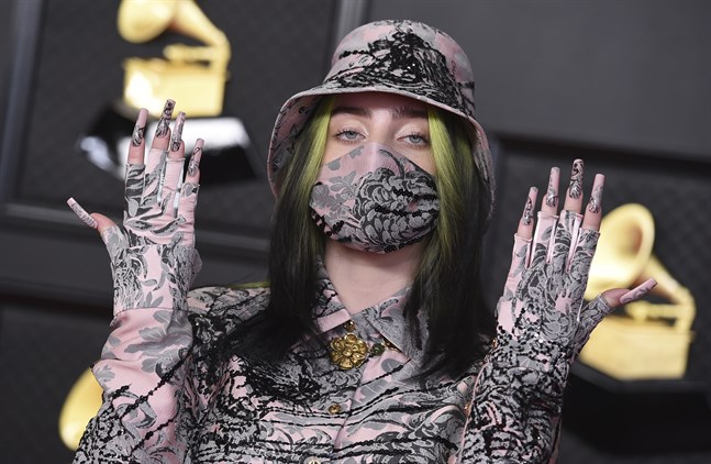 Billie Eilish på årets Grammygala, i mars.