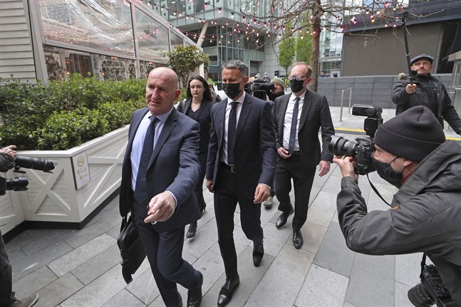 Ryan Giggs framträdde i rätten i Manchester på onsdagen.