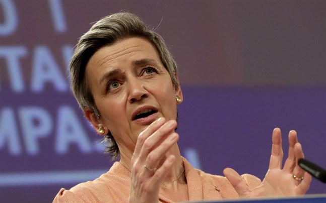 EU:s konkurrenskommissionär Margrethe Vestager.
