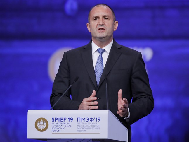 Bulgariens president Rumen Radev. Arkivbild.