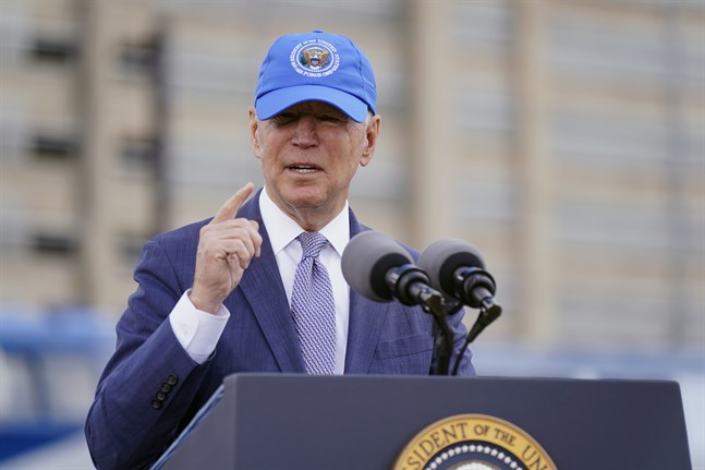 President Joe Bidens prat om diplomati avvisas av Nordkorea. Arkivbild.