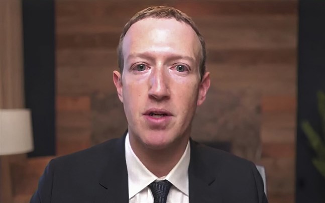 Facebooks vd Mark Zuckerberg. Bilden är från Zuckerbergs medverkan på distans i ett utskottsförhör i den amerikanska kongressen i slutet av mars.