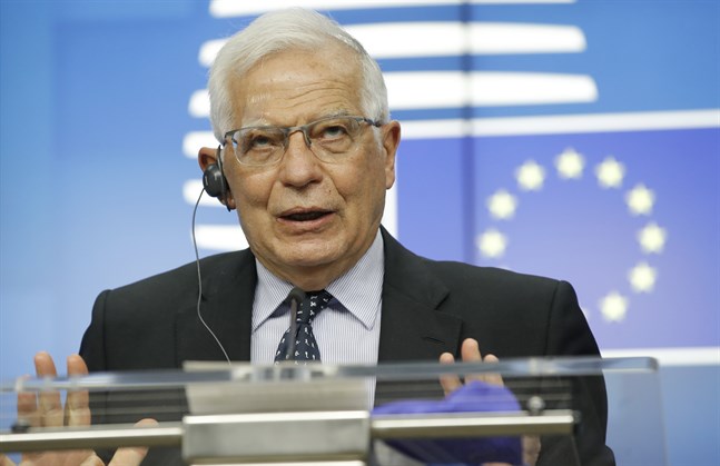 EU:s utrikespolitiske representant Josep Borrell uppmanar parterna i Mellanöstern att omedelbart upphöra med våldet och få till stånd en vapenvila.