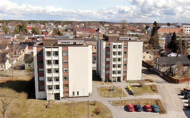 Här på Skepparegatan i Jakobstad utspelade sig knivdramat mellan de två kvinnorna i mars 2020.