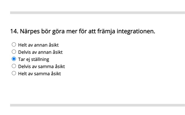 Närpeskandidaterna och väljare får ta ställning till detta påstående i valtestet.