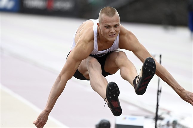 Kristian Bäck blev fyra i Paavo Nurmi Games i Åbo.