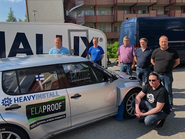 Mathias Silfvast, Jarmo Autio, Anssi Räikkönen, Jyrki Lampela, Jarmo Pöntiskoski och Tanu Jänkä från Gamlakarleby Sportbilister informerade om höstens FM i rally.