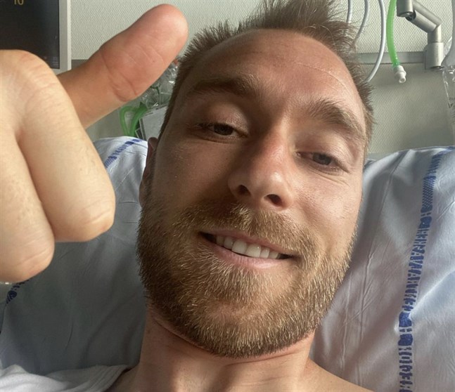 Christian Eriksens egen bild på Instagram.