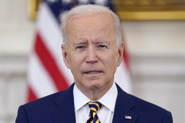 USA:s president Joe Biden ville att 70 procent av befolkningen skulle ha fått sin första vaccindos före den 4 juli. Arkivbild.