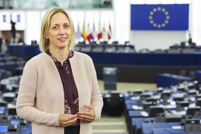 Svenska ledamoten Jytte Guteland (S) har ansvarat för EU-parlamentets behandling av EU:s klimatlag, som nu formellt godkänts. Arkivfoto.