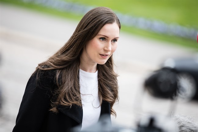 Statsminister Sanna Marin deltar för tillfället i EU:s toppmöte i Bryssel. Arkivbild.