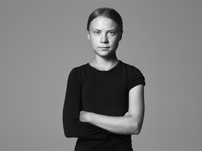 Greta Thunberg kavlar upp – den 18-åriga klimataktivisten vill att unga ska förstå vilket ansvar de har att vaccinera sig. Bilden är beskuren.
