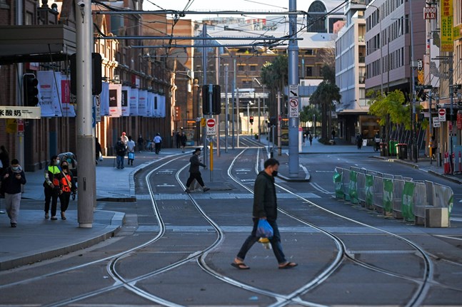 Sydney stängdes ner på nytt i slutet av juni. Bilden är från Chinatown.