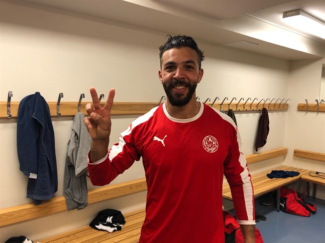 Rachid El Kadiri, två mål inom tre minuter.