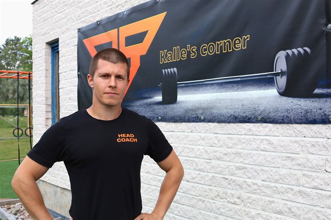 Utegymmet har fått namnet Kalle's corner efter Christoffer Bergmans pappa, Karl-Gustav.