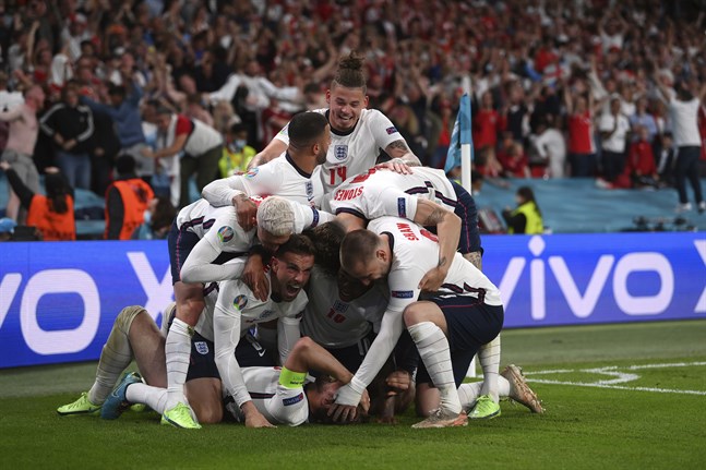 England spelar EM-final på söndag efter Harry Kanes avgörande.