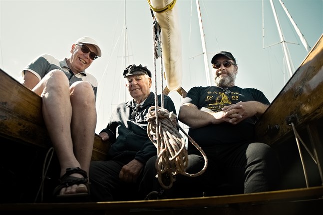 Mats Nyman, Frank Hendrikson och Jan Sundholm har länge seglat tillsammans.