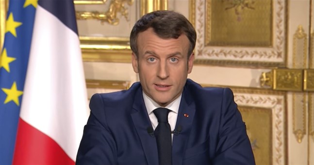 Frankrikes president Emmanuel Macron. Arkivbild