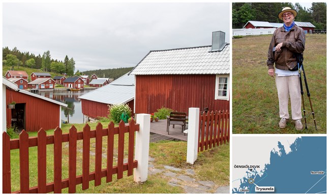 Ingrid Johansson, 80 år, är född på Trysunda och återvände hit efter ett liv och arbete på fastlandet. Hon är en av tre som bor på ön året runt.