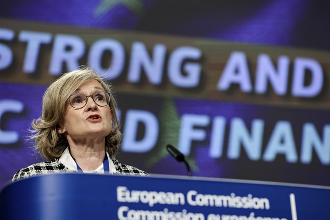 EU:s finansmarknadskommissionär Mairead McGuinness. Arkivbild.
