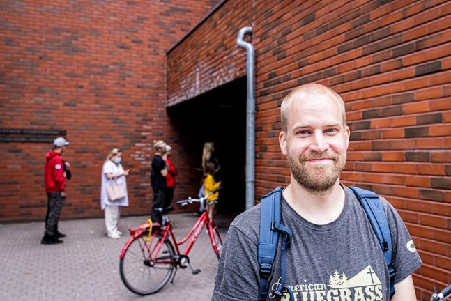 David Forsblom tyckte drop-in-vaccineringen var enkel och smidig.