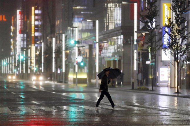 Tyfonen Hagibis drog in över Japan i oktober 2019. Över 100 människor dog. Arkivbild.