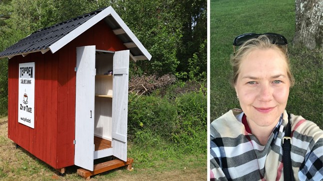 Maria Olin har märkt att det finns många små bodar runt om i Österbotten och satsade på att öppna en egen. – Teerna påminner om mitt hem, säger Olin som bor i Stockholm.