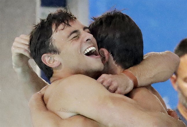 Tom Daley, till vänster. Arkivbild.