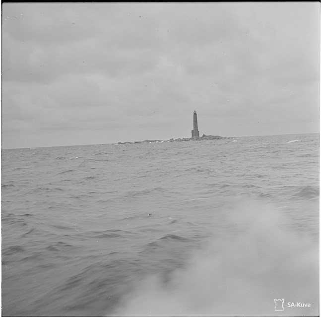 Bengtskär i oktober 1941, några månader efter slaget om klippön.