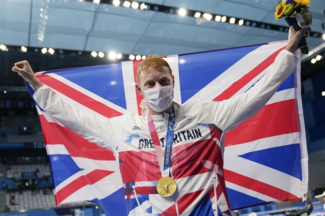 Tom Dean, Storbritannien, tog OS-guld på 200 meter fritt – trots att han coronasmittats två gånger på ett år.