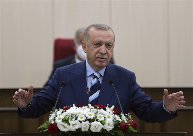Turkiets president Recep Erdogan. Arkivbild.