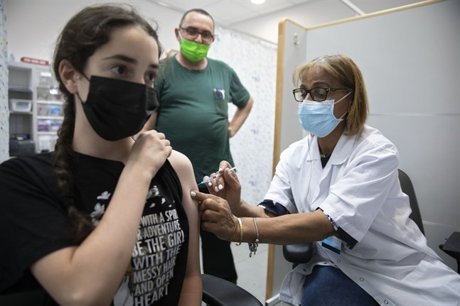 Israel är i full gång med att vaccinera barn mellan 12 och 15 år. Arkivbild.