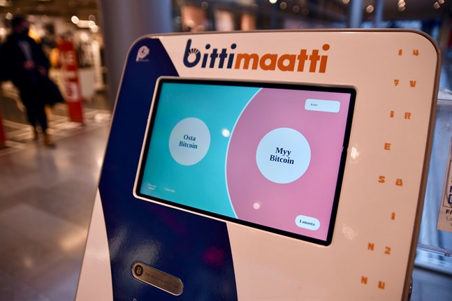 En av den inhemska kryptokoncernen Prasos bitcoinautomater.