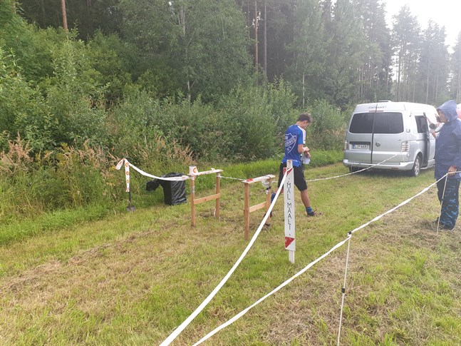 Danske Björn Cederberg efter målgång i IK Kronans nationella.