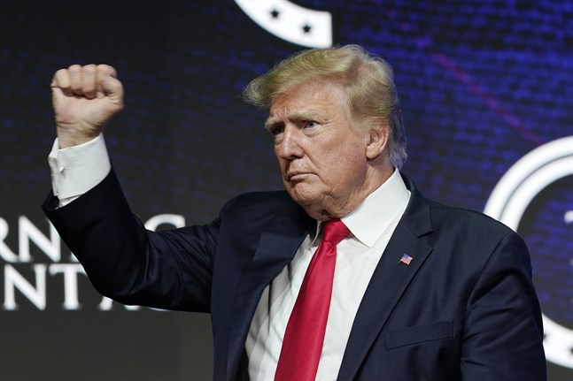 Donald Trump fortsätter slåss för att få dölja sin inkomstdeklaration. Arkivbild.
