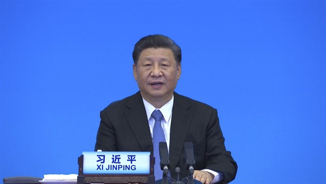 Kinas president Xi Jinping utlovar miljarder doser vaccin till övriga världen. Arkivbild