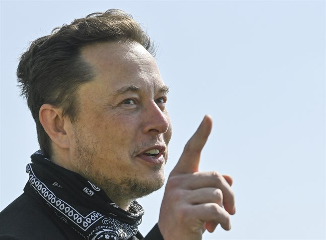Teslas vd och grundare Elon Musk. Arkivbild.