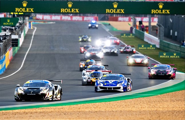 Rory Penttinen i aktion i Le Mans.