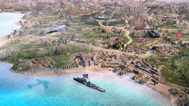 Via den dynamiska kartan får "Company of heroes 3" även ett turordningsbaserat inslag. Pressbild.