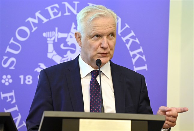Olli Rehn är chefdirektör för Finlands bank.
