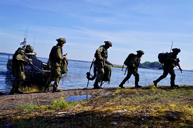 Bilden från en repövning i Syndalen i Hangö för två år sedan.