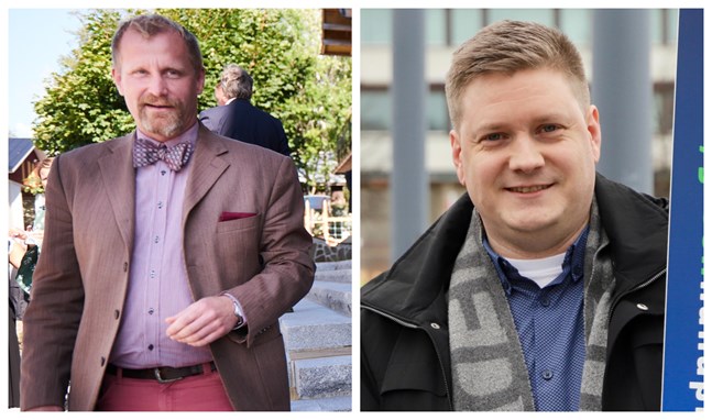 Kenneth Widell och Kristoffer Jansson tycker det är väldigt viktigt att företag och högskolor samarbetar mer. Det vinner alla på.