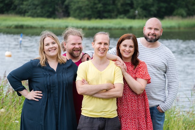 Isa Lindgren-Backman, Frank Berger, Filip Ohls, Sarah Nedergård och Kristian Snellman.