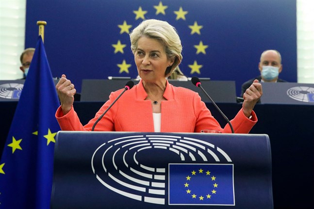 EU-kommissionens ordförande Ursula von der Leyen.